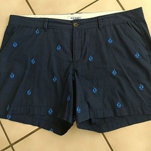 Dark blue 100% cotton shorts
